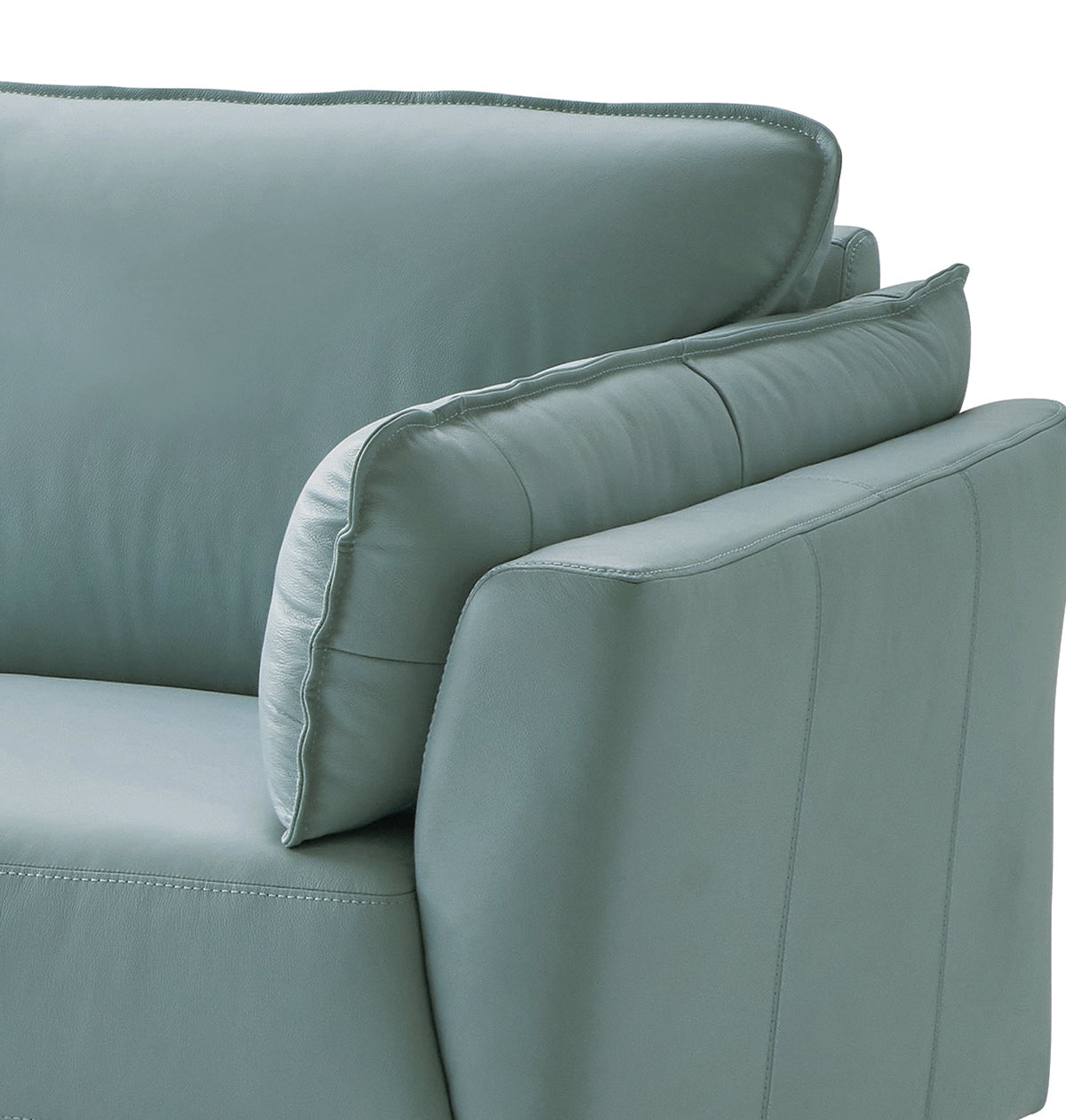 ACME Mesut Chair in Light Blue Top Grain Leather by Blak Hom