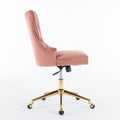 Velvet Upholstered Tufted Button  Office Chair by Blak Hom