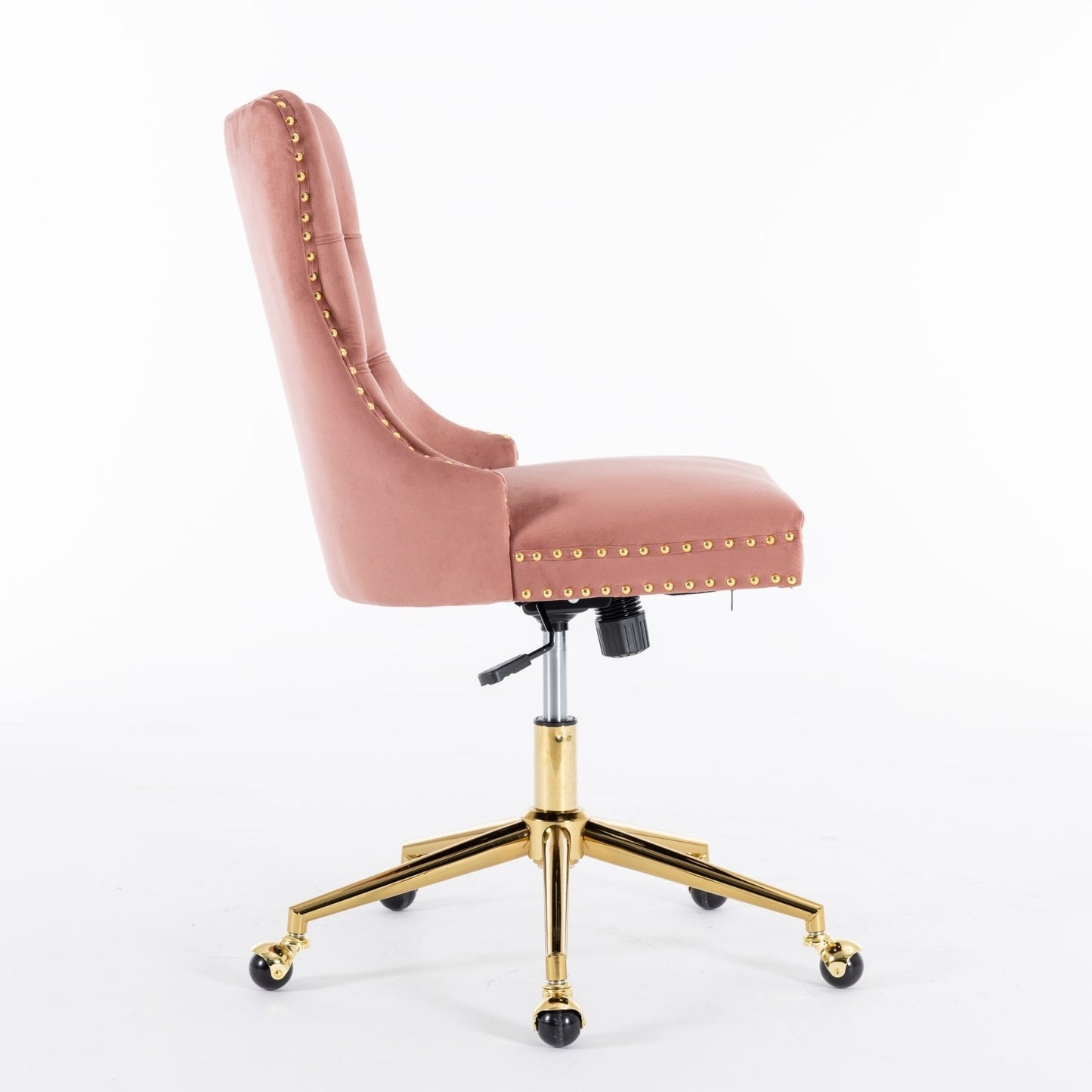 Velvet Upholstered Tufted Button  Office Chair by Blak Hom