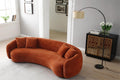 Boucle Sofa Modern Sectional Half Moon Leisure Couch by Blak Hom