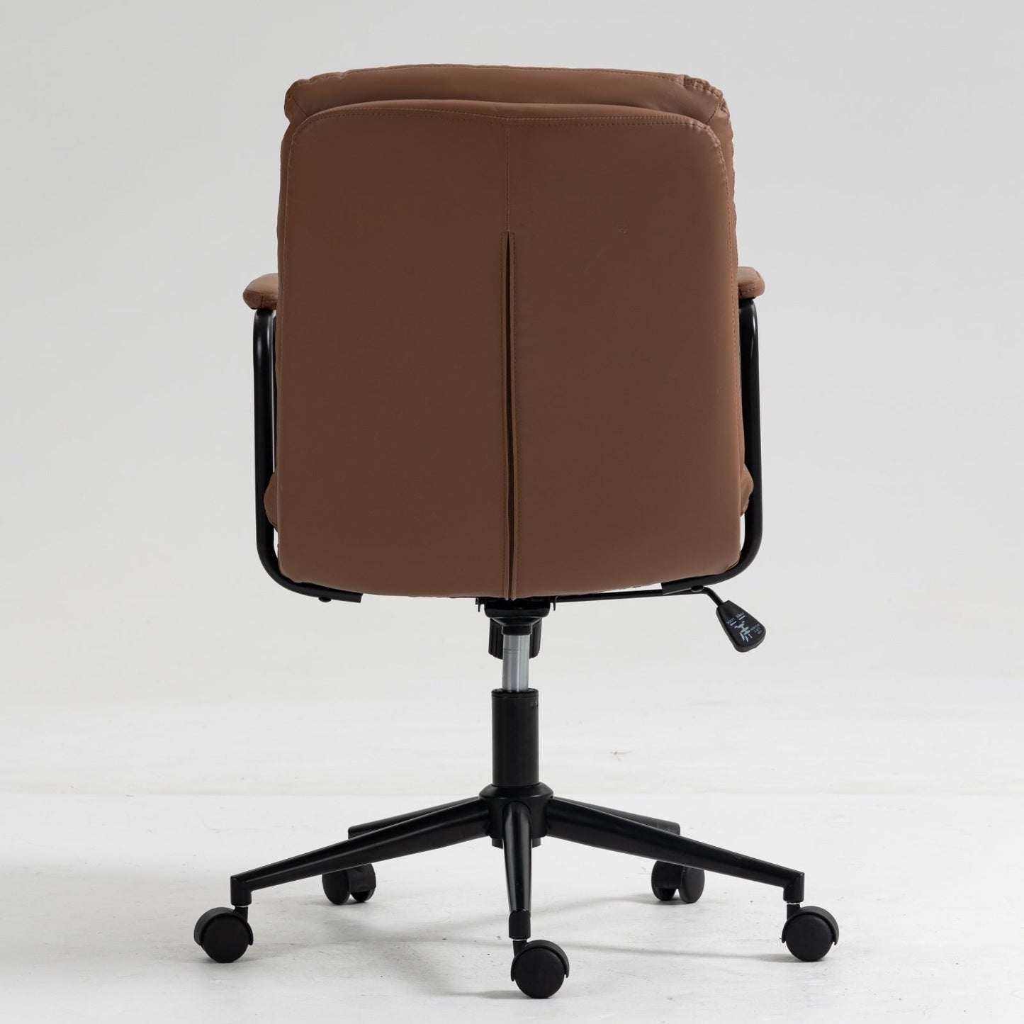 Mid Back PU Leather Home Office Chair by Blak Hom