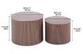 Set of 2 Handcrafted Round Coffee Tables by Blak Hom