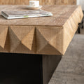 Three-dimensional Rough Pattern Square Retro Coffee Table by Blak Hom