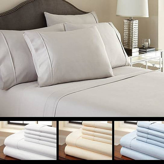 6-Piece Luxury Soft Bamboo Bed Sheet Set in 12 Colors by VistaShops