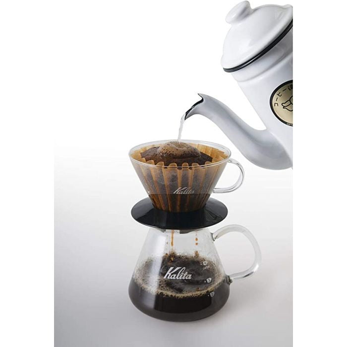 Kalita Wave Pour Over Glass Dripper by Bean & Bean Coffee Roasters