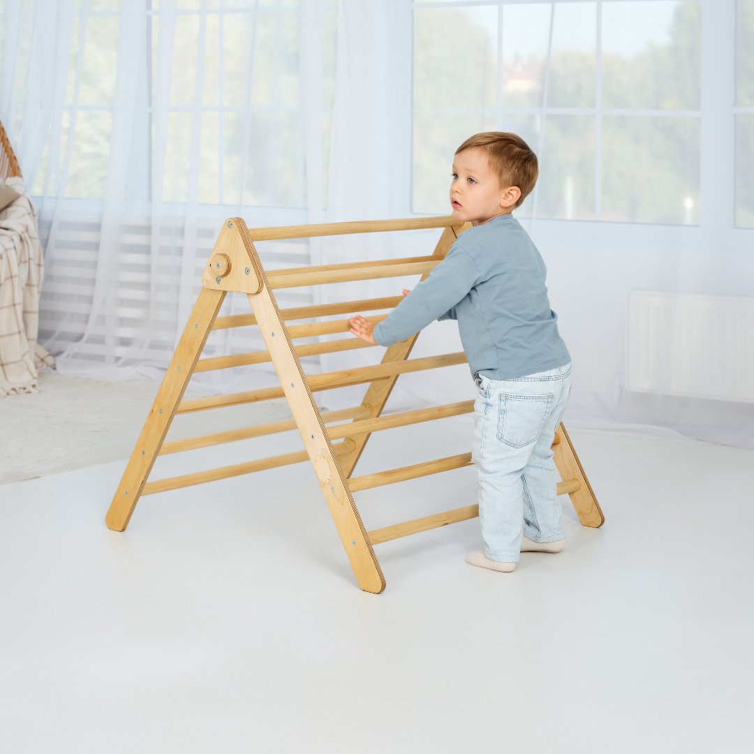 Indoor Montessori Triangle Climbing Ladder for Toddlers 1-7 y.o. by Goodevas