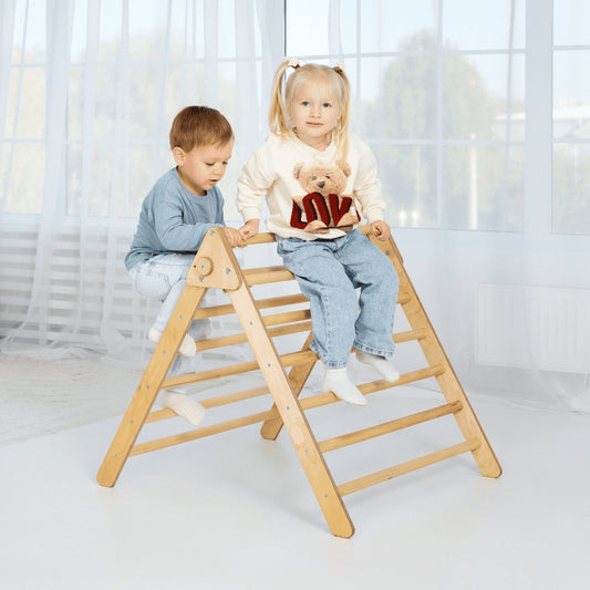 Indoor Montessori Triangle Climbing Ladder for Toddlers 1-7 y.o. by Goodevas