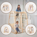 Indoor Wooden Playground for Children - 6in1 Playground + Swings Set + Slide Board by Goodevas