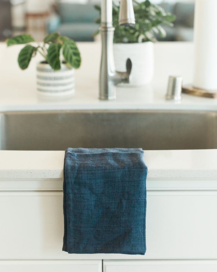 Stone Washed Linen Tea Towel by Creative Women