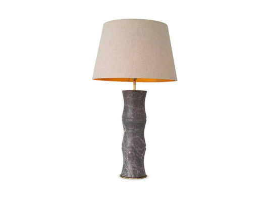 Marble Scalloped Lamp by Mode-De-Vie