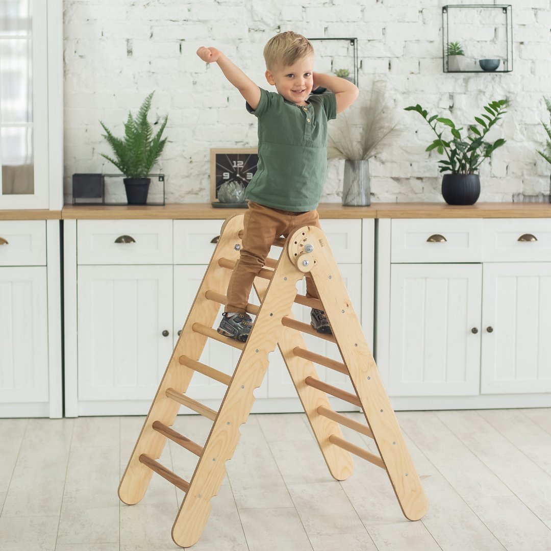 Montessori Triangle Ladder - Handmade Climber for Kids 1-7 y.o. by Goodevas