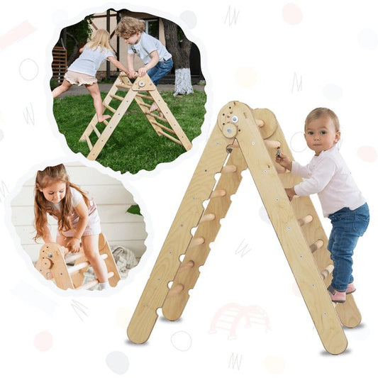 Montessori Triangle Ladder - Handmade Climber for Kids 1-7 y.o. by Goodevas