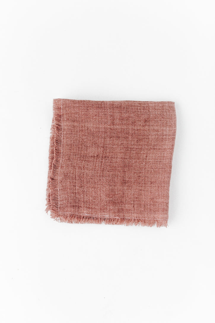 Stone Washed Linen Cocktail Napkin by Creative Women