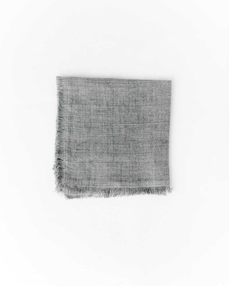 Stone Washed Linen Cocktail Napkin by Creative Women