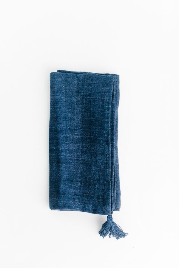 Stone Washed Linen Tasseled Napkins by Creative Women