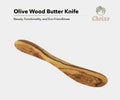 Mediterranean Olive Wood Butter Knife by Choixe