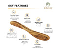 Mediterranean Olive Wood Butter Knife by Choixe