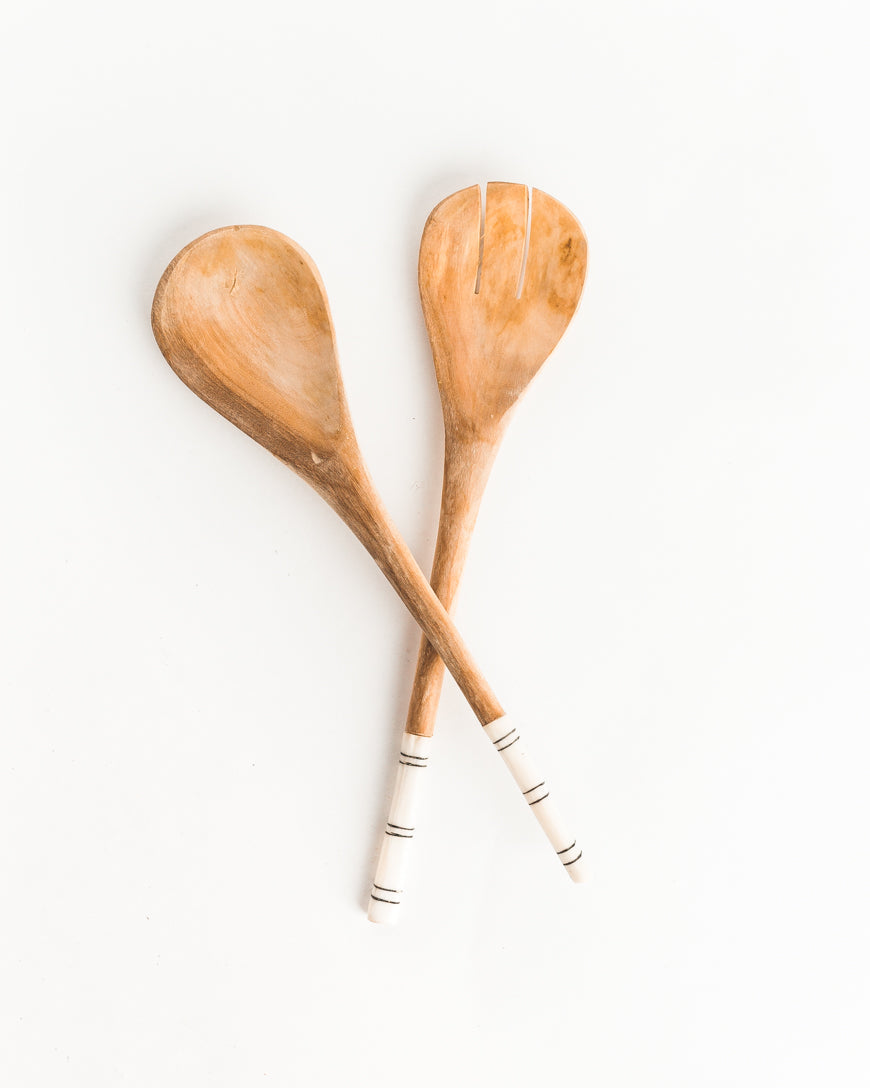 Striped Salad Servers by Creative Women