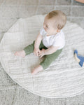 Stone Washed Linen Quilted Play Mat by Creative Women