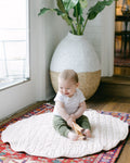 Stone Washed Linen Quilted Play Mat by Creative Women