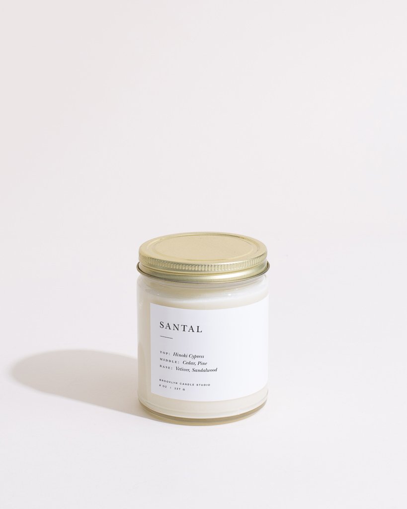 Santal Minimalist Candle by Brooklyn Candle Studio