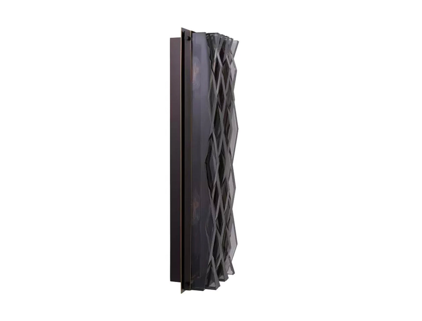 Smoke Glass Relief Sconce by Mode-De-Vie