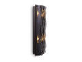 Smoke Glass Relief Sconce by Mode-De-Vie