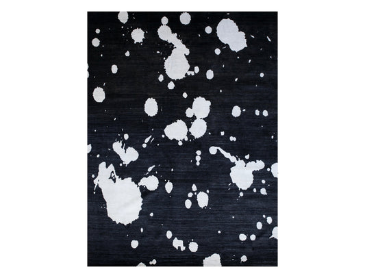 Soho Black Silk Rug by Ryan Saghian by Mode-De-Vie