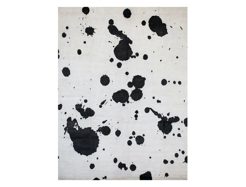 Soho White Silk Rug by Ryan Saghian by Mode-De-Vie