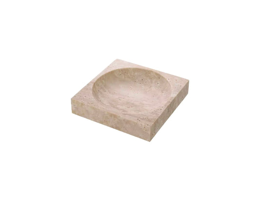 Travertine Marble Catchall by Mode-De-Vie