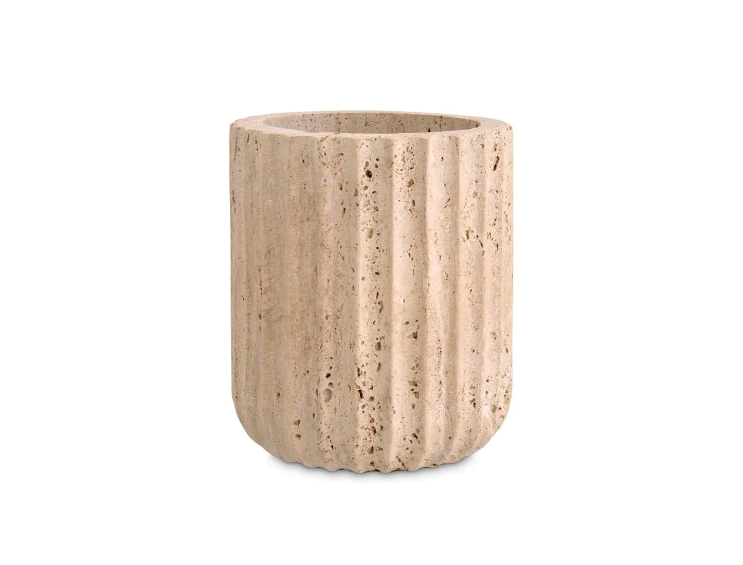 Fluted Marble Vase by Mode-De-Vie