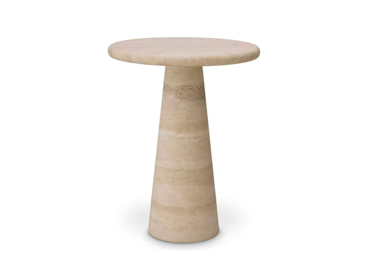 Travertine Side Table by Mode-De-Vie