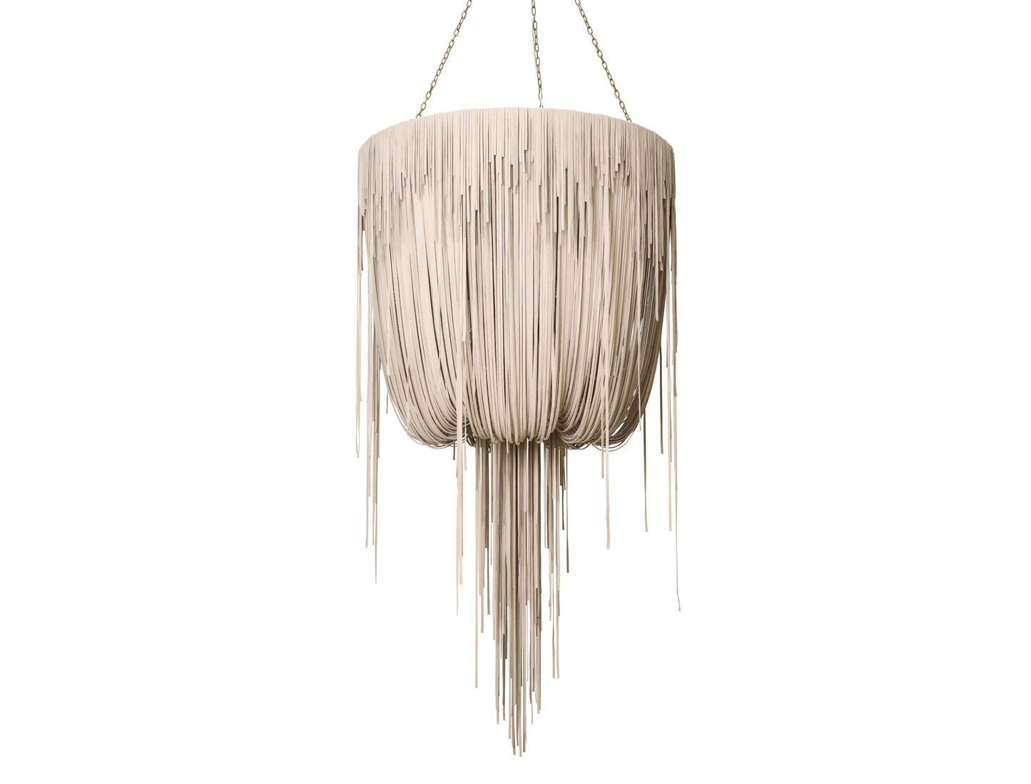 Urchin Leather Chandelier by Mode-De-Vie