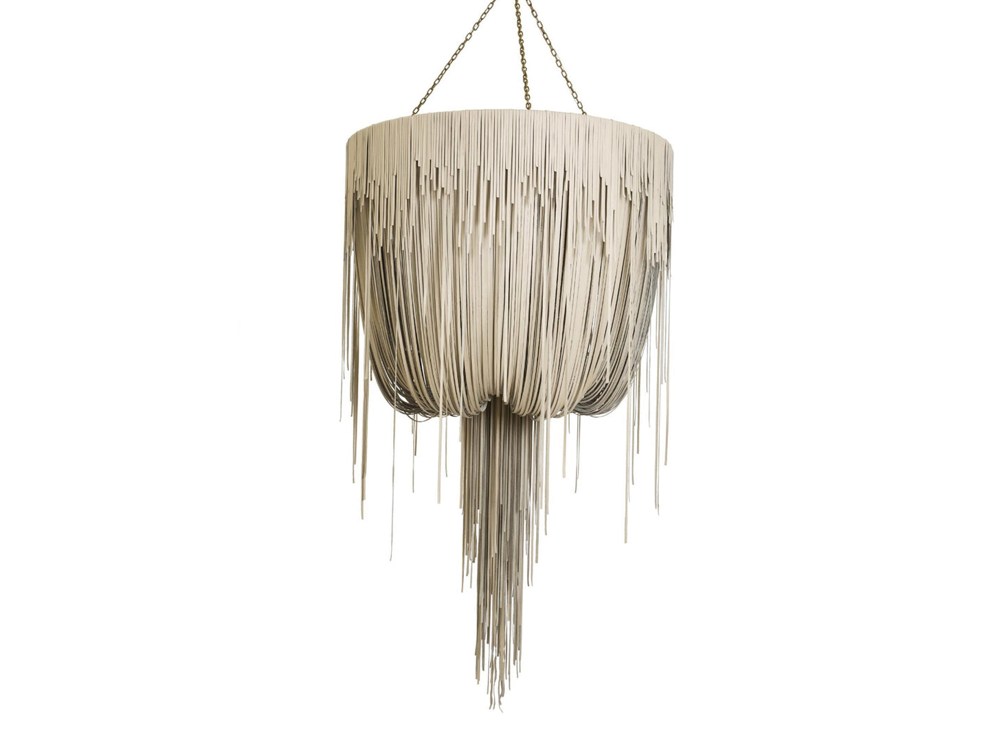 Urchin Leather Chandelier by Mode-De-Vie