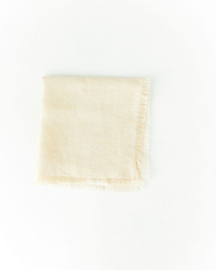 Stone Washed Linen Cocktail Napkin by Creative Women