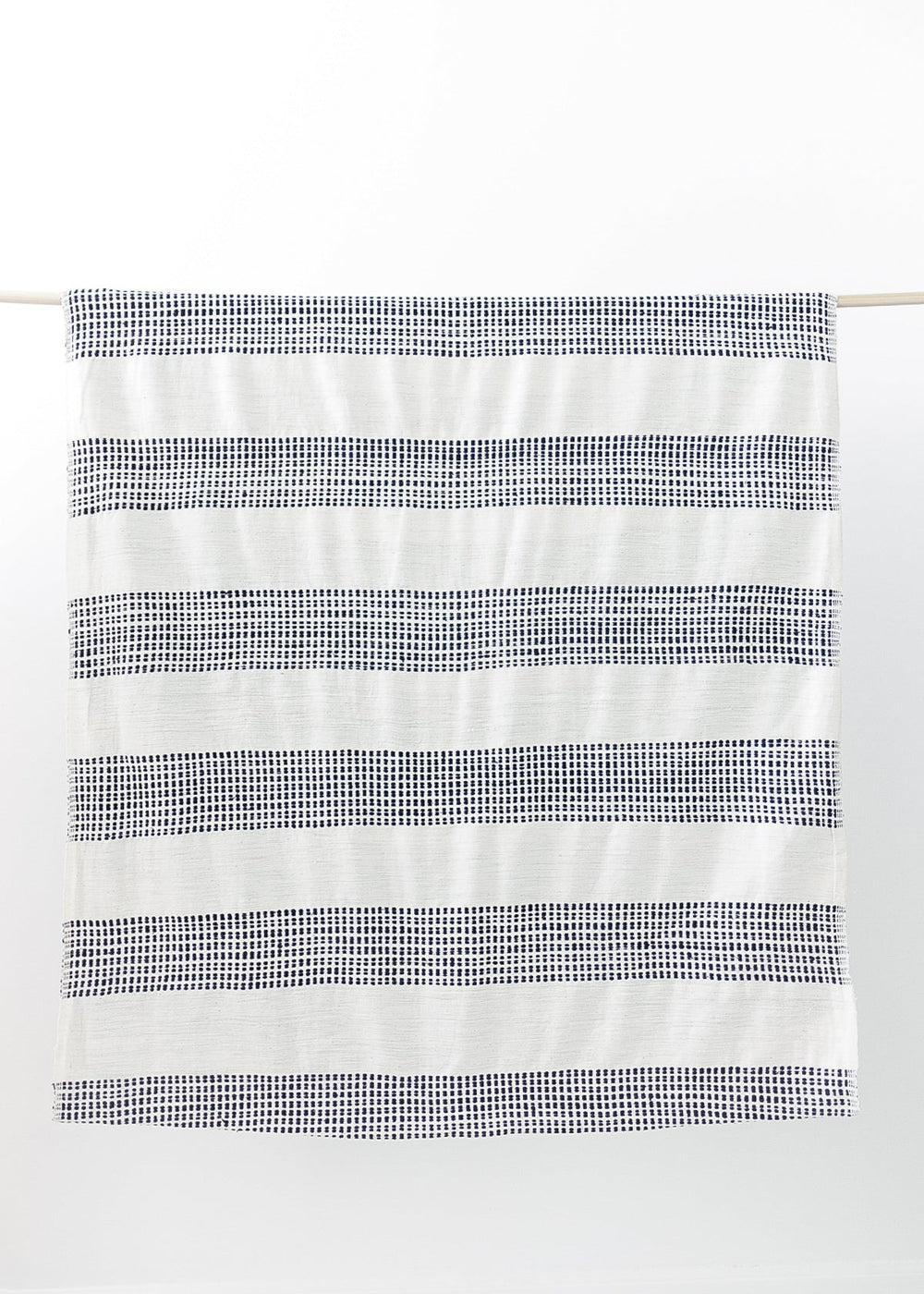 Dots Fabric Yardage - Natural with Navy by Creative Women